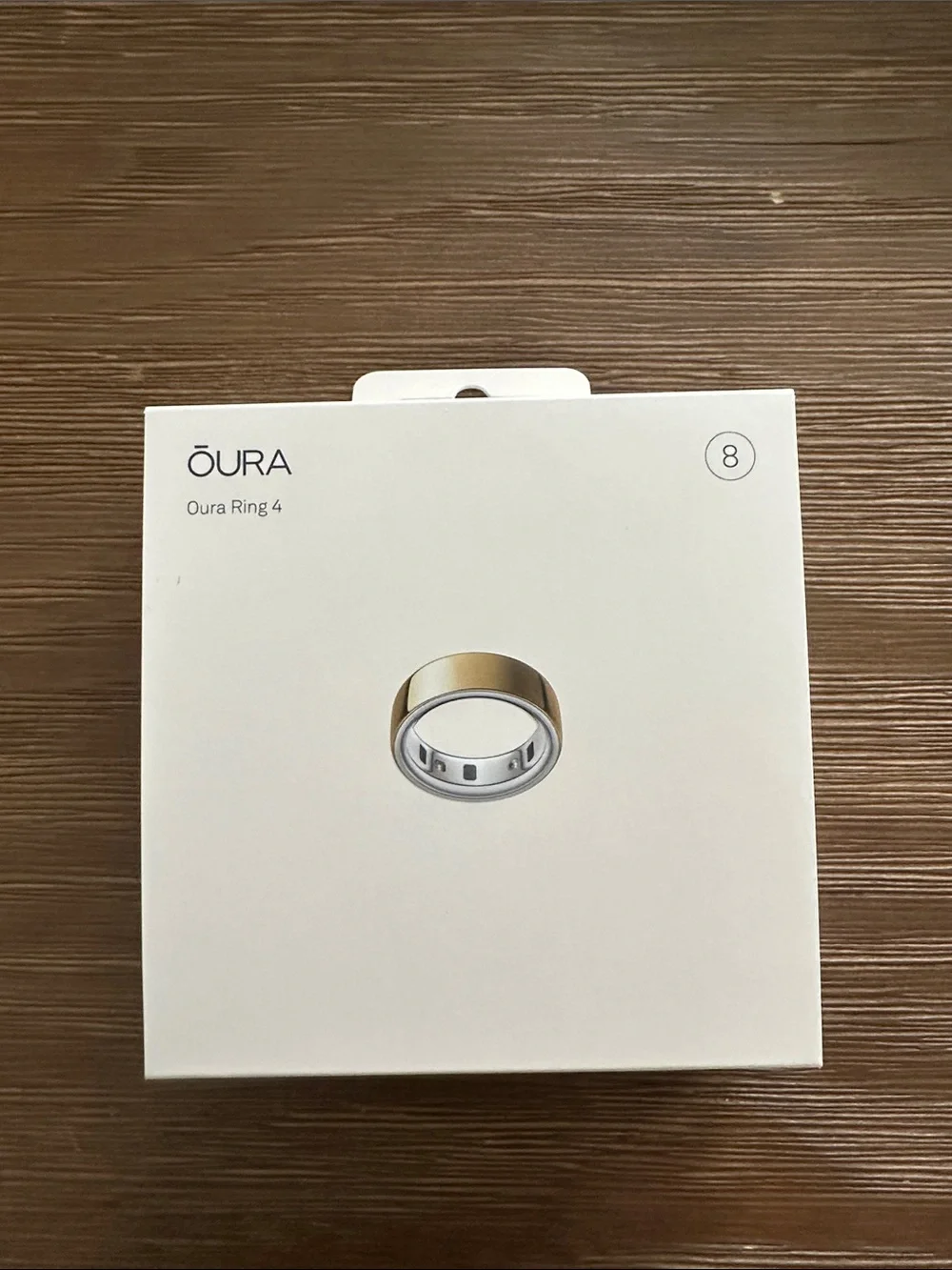 ŌURA Ring 4 - Gold Smart Ring (Size 8)